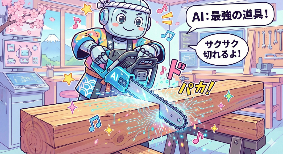 AIは「魔法の杖」ではなく「電動ノコギリ」。エンジニア視点で考える、使いこなしの極意
